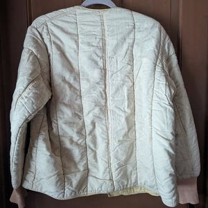 Original Czech Military Jacket Thermal Lining Quilted Button Fastening Olive